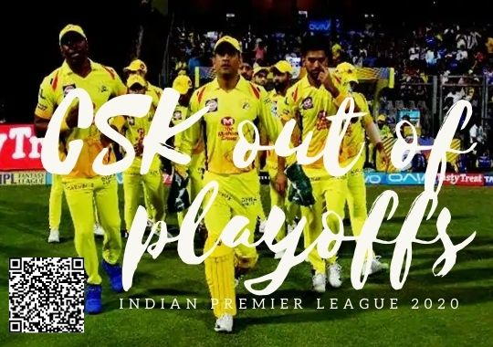 Chennai Super Kings out of playoffs