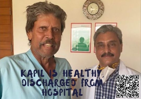 Kapil Dev discharge from hospital