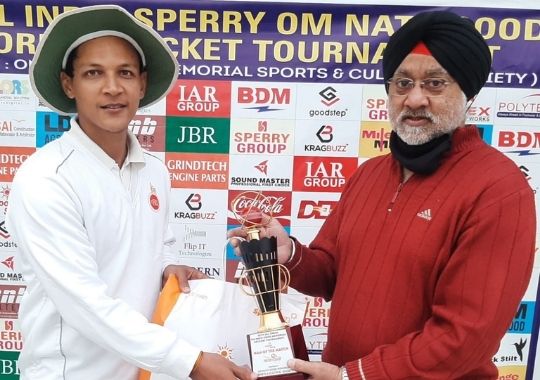 Telefunken club wonPrashant Bhandari's unbeaten century