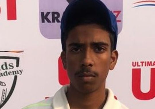 Sahil's all-round game in the Turf Youth Cup